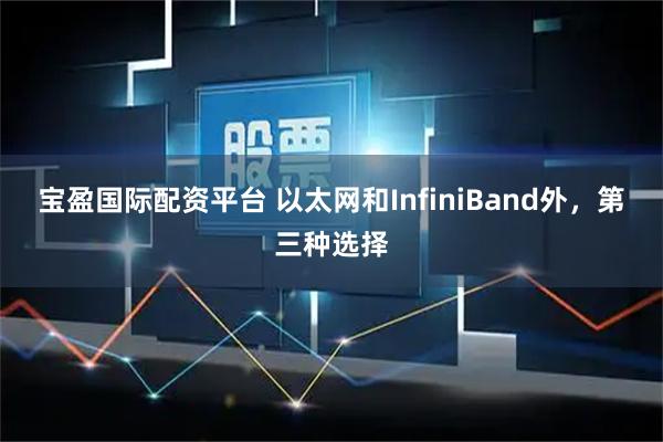 宝盈国际配资平台 以太网和InfiniBand外，第三种选择